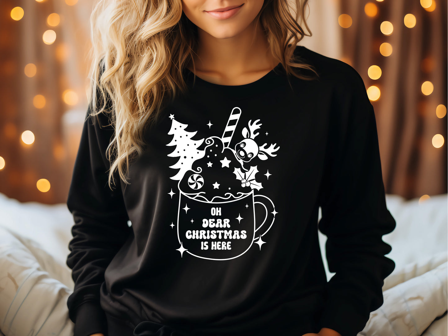 Retro Oh Deer Christmas is Here SVG