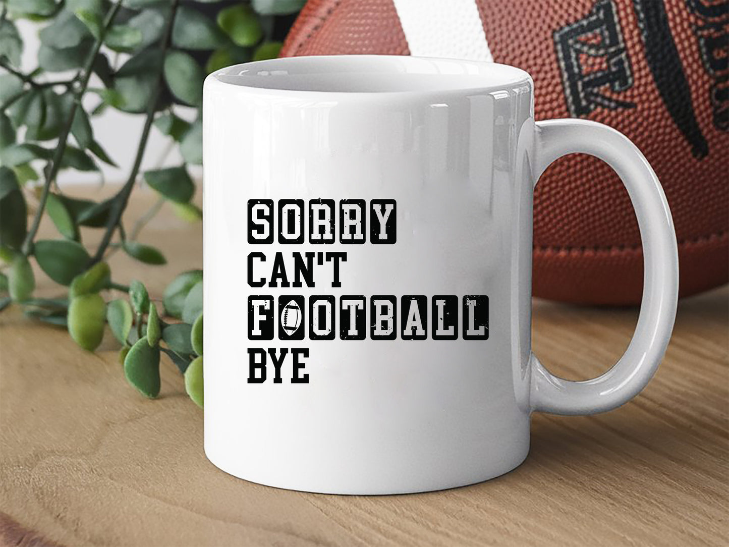 Retro Sorry Can't Football Bye SVG Graphic