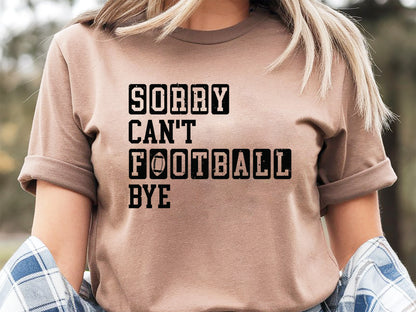 Retro Sorry Can't Football Bye SVG Graphic