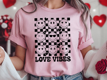 Retro Valentine SVG Cut File - Love Vibes