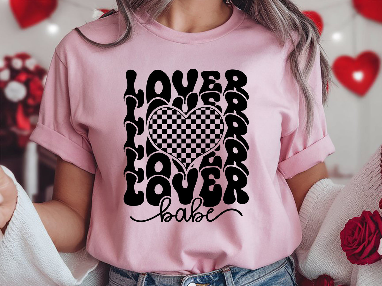 Retro Valentine SVG PNG Graphic - Lover Babe