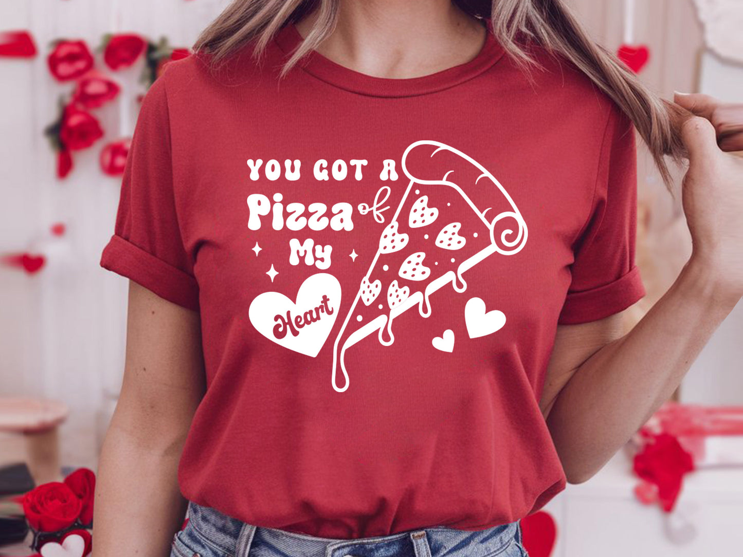 Retro Valentine SVG Vector - You Got A Pizza of My Heart