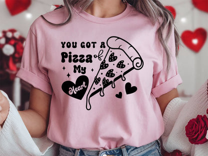 Retro Valentine SVG Vector - You Got A Pizza of My Heart