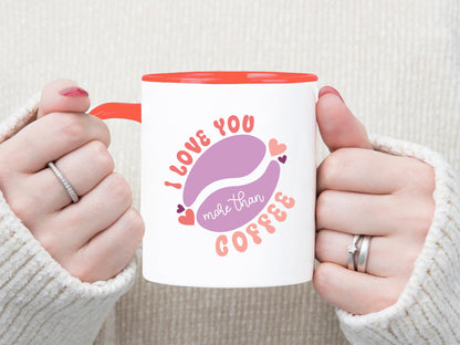 Retro Valentines SVG - I Love You More Than Coffee