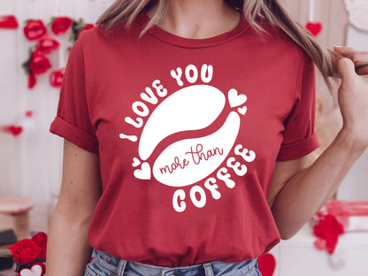 Retro Valentines SVG - I Love You More Than Coffee