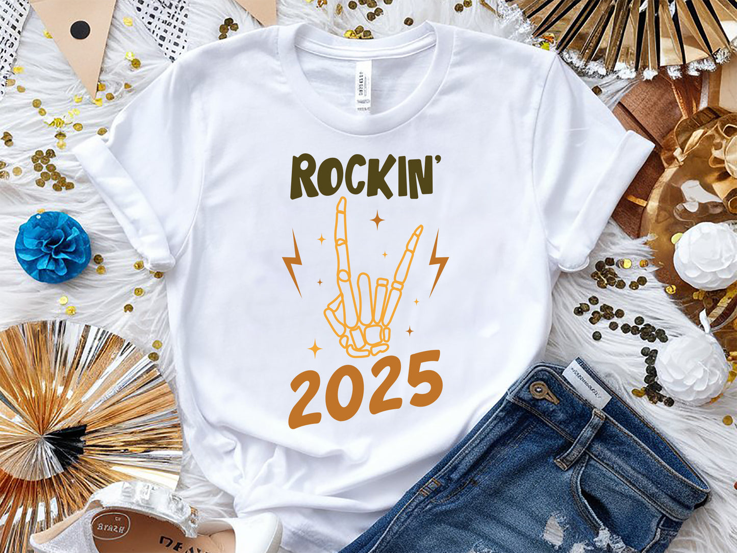 Rockin' 2025 - Funny New Years Eve SVG