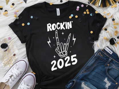 Rockin' 2025 - Funny New Years Eve SVG