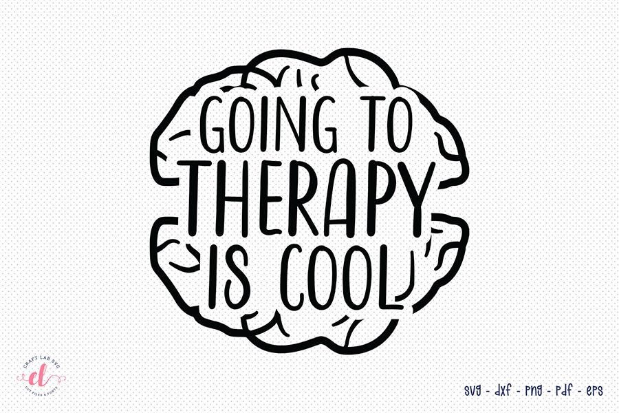 Going to Therapy is Cool | Mental Health SVG