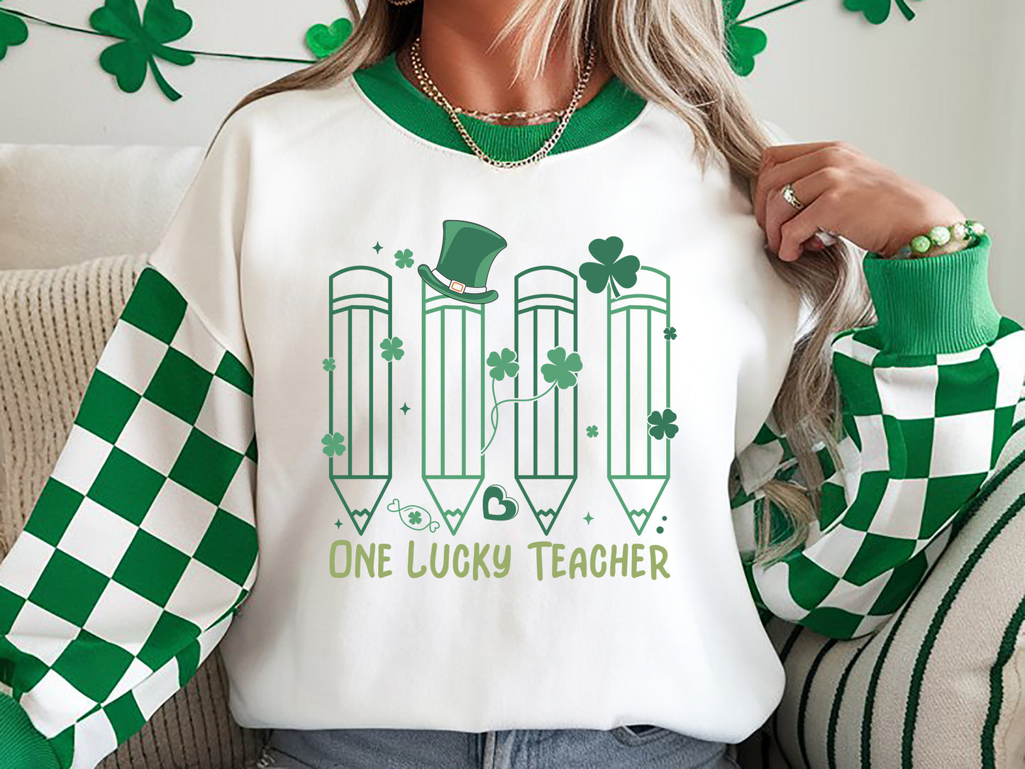 Saint Patrick Day SVG, One Lucky Teacher