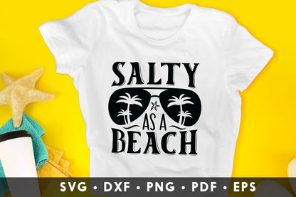 Salty as a Beach SVG Design