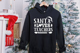 Santa Loves Teachers | Christmas Shirt SVG Design