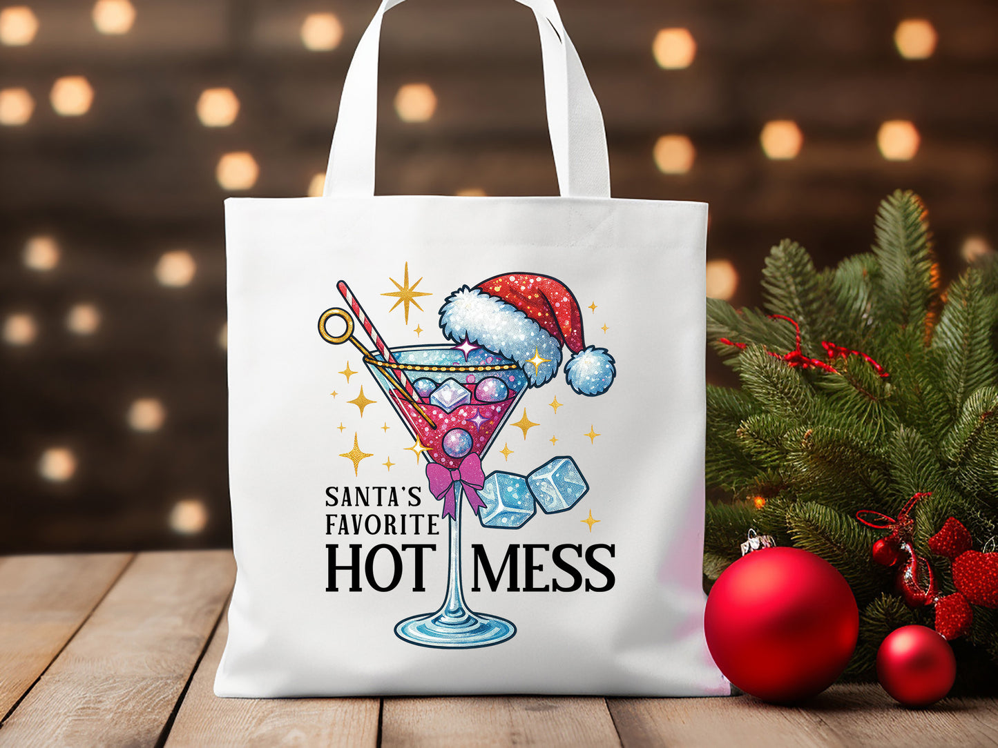 Santa's Favorite Hot Mess - Coquette Christmas Sublimation