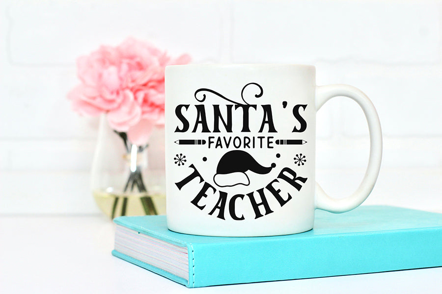 Santa's Favorite Teacher - Christmas Shirt SVG