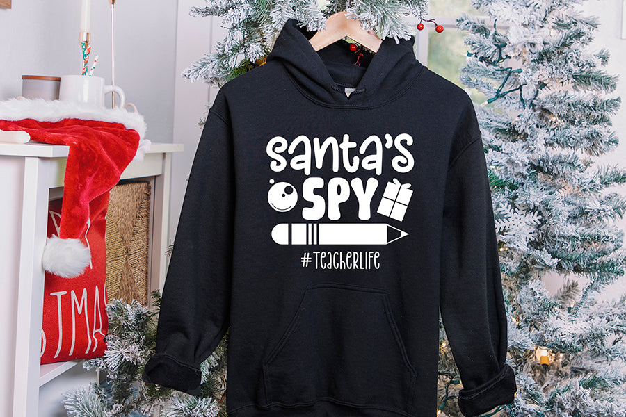 Santa's Spy - Teacher Christmas Shirts SVG