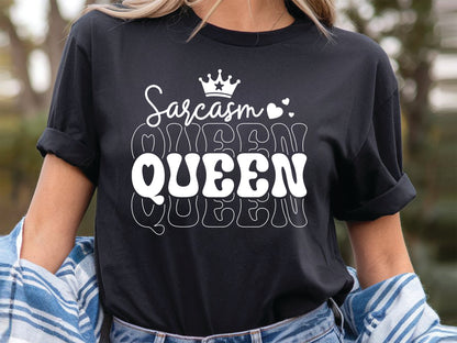 Sarcasm Queen - Funny Girl Power Design SVG