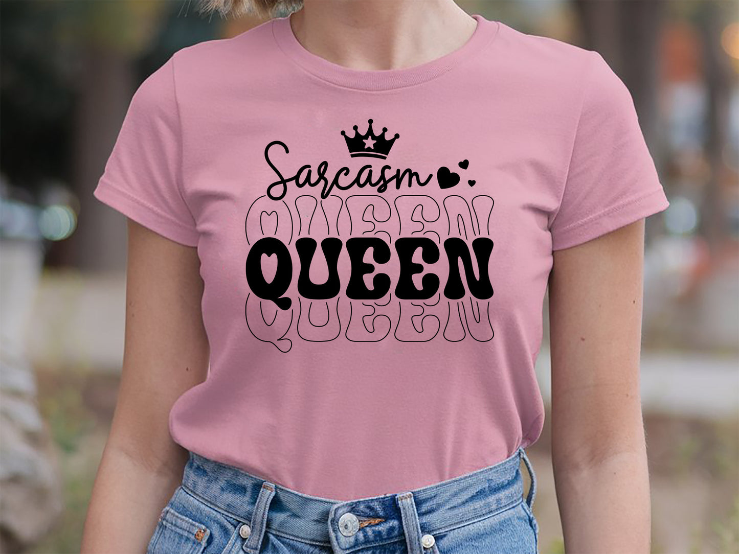 Sarcasm Queen - Funny Girl Power Design SVG