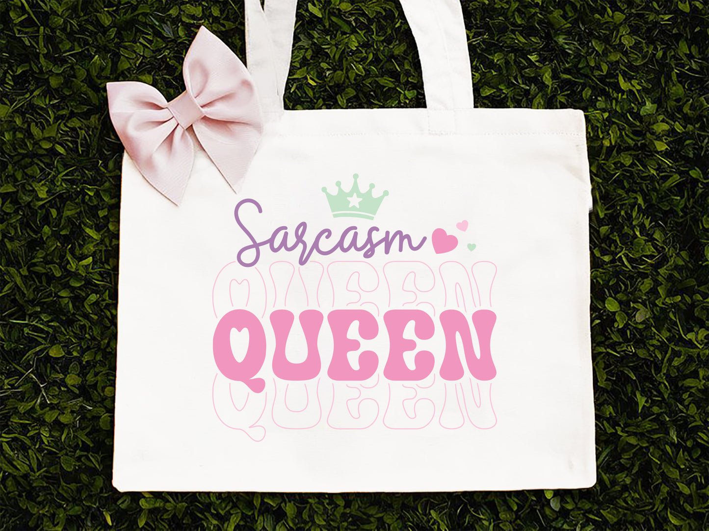 Sarcasm Queen - Funny Girl Power Design SVG