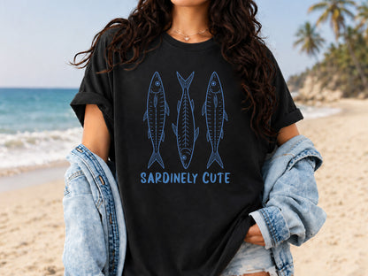 Sardinely Cute, Coastal Summer Sardine PNG Sublimation