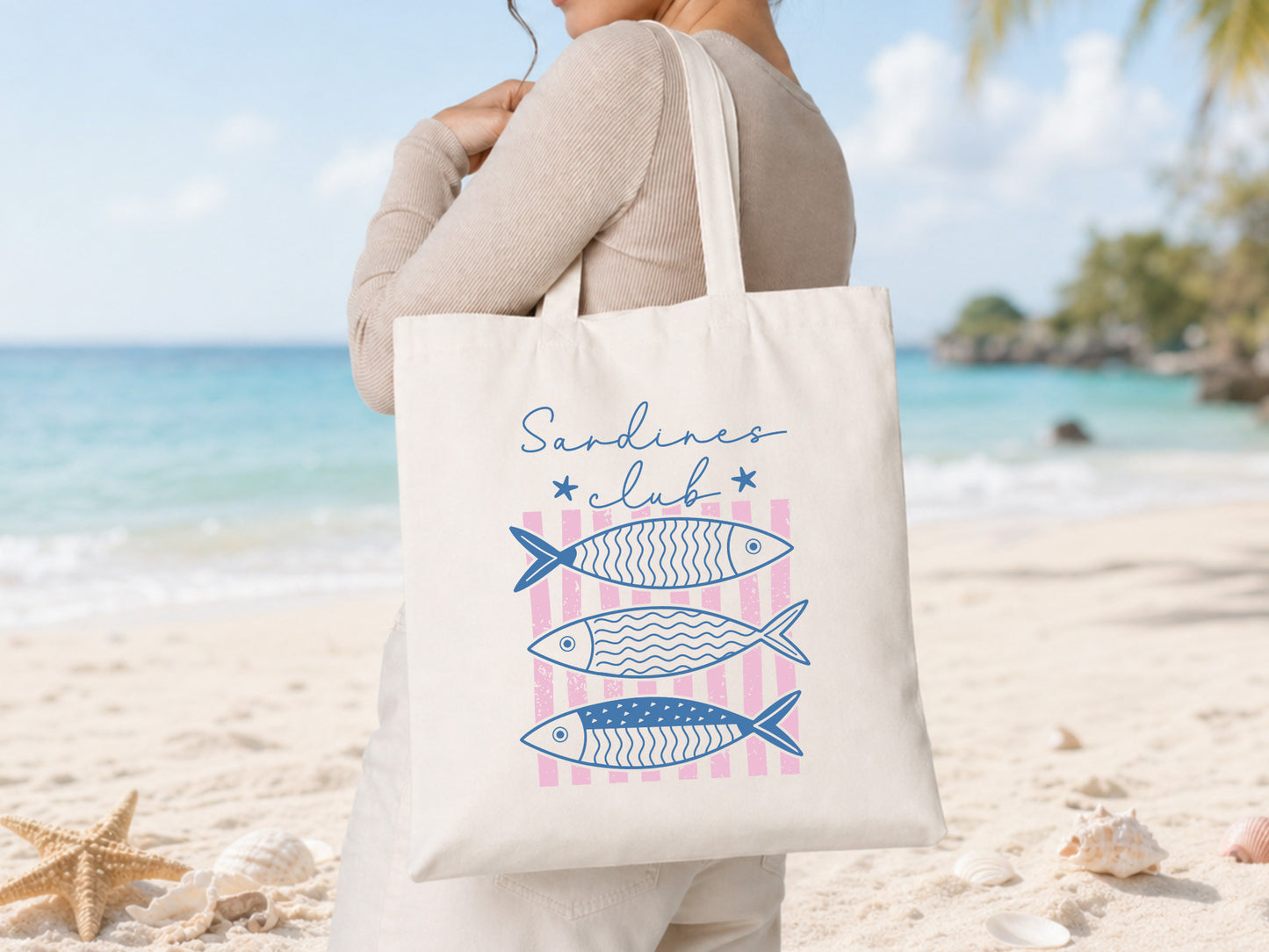 Sardines Club, Coastal Summer PNG Design