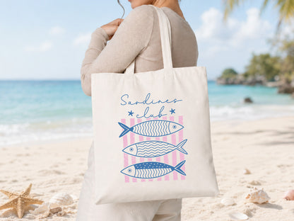 Sardines Club, Coastal Summer PNG Design
