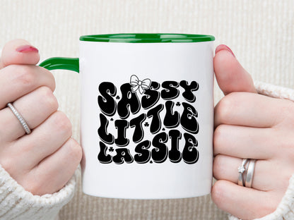 Sassy Little Lassie, Retro Girl St Patrick's Day SVG