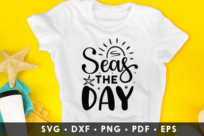 Seas the Day, Beach SVG Vector