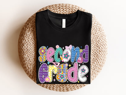 Second Grade, Back to School Preppy Sublimation