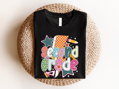 Second Grade, Preppy Back to School Sublimation