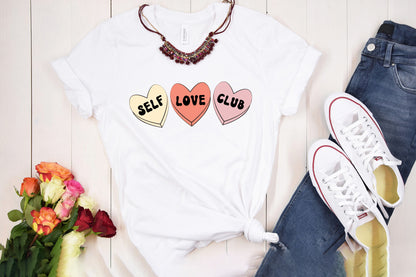 Self Love Club - Valentines Day Retro Sublimation