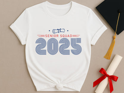 Senior Squad 2025, Graduation SVG Vector