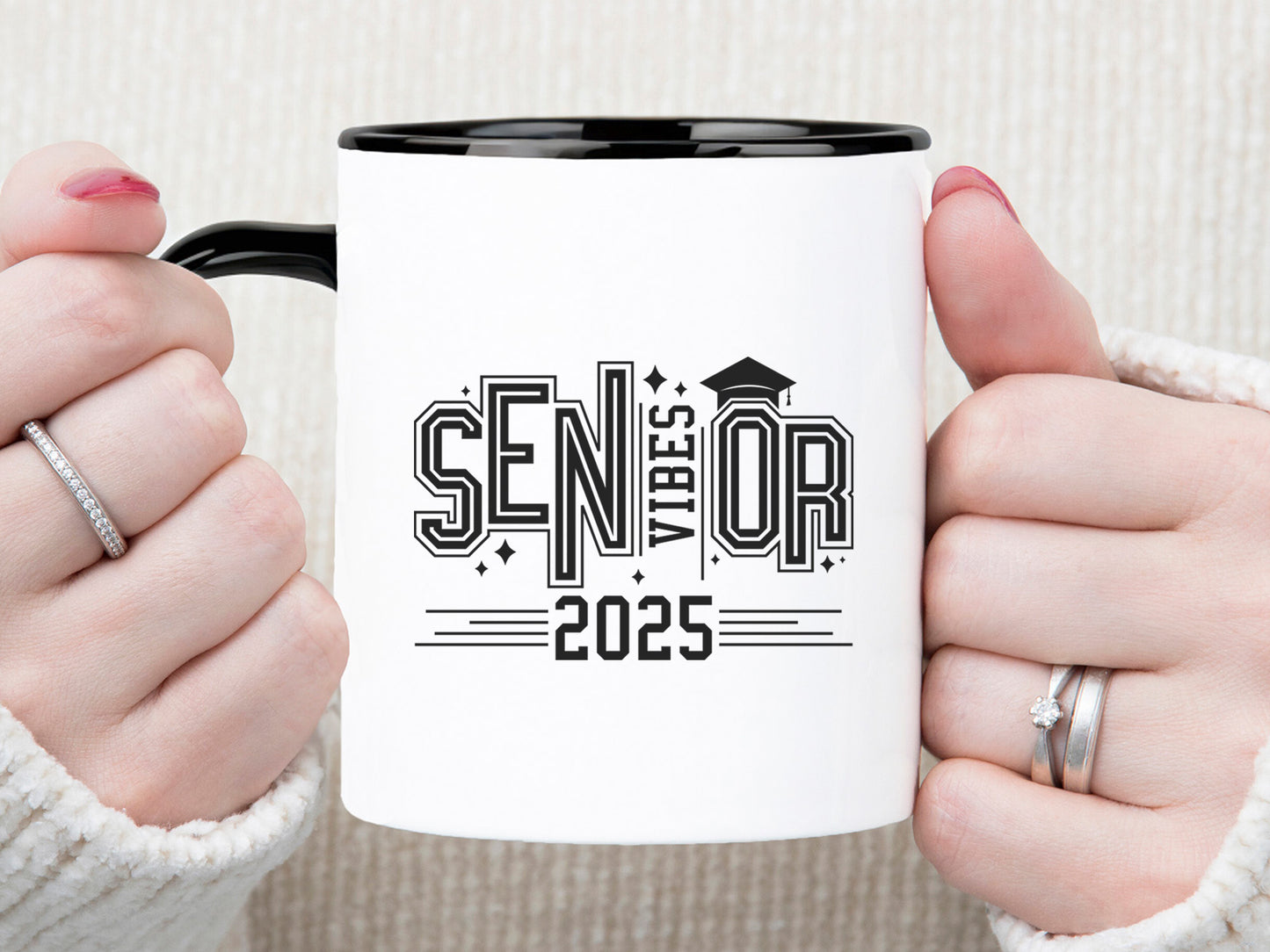 Senior Vibes 2025, Graduation SVG Cut File