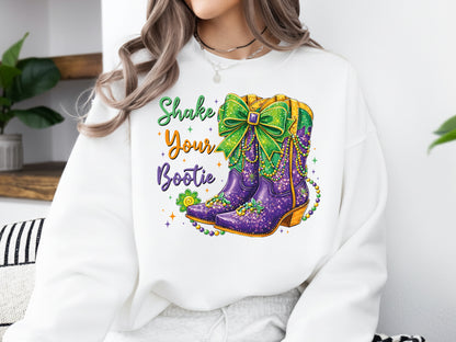 Shake Your Bootie, Preppy Mardi Gras Sublimation