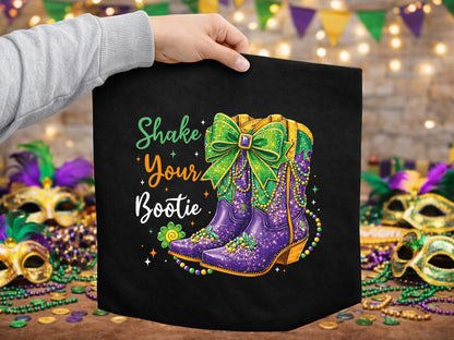 Shake Your Bootie, Preppy Mardi Gras Sublimation