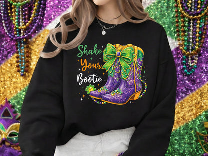 Shake Your Bootie, Preppy Mardi Gras Sublimation