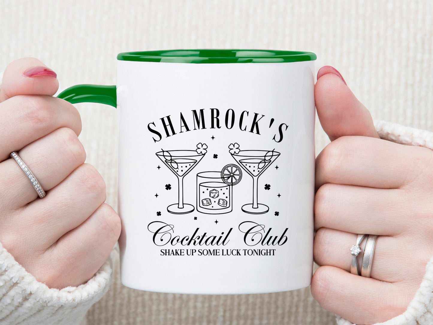 Shamrock's Cocktail Club, St Patrick's Day Design SVG