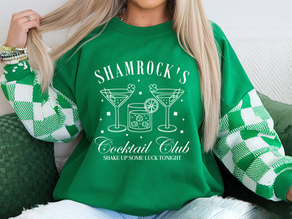 Shamrock's Cocktail Club, St Patrick's Day Design SVG