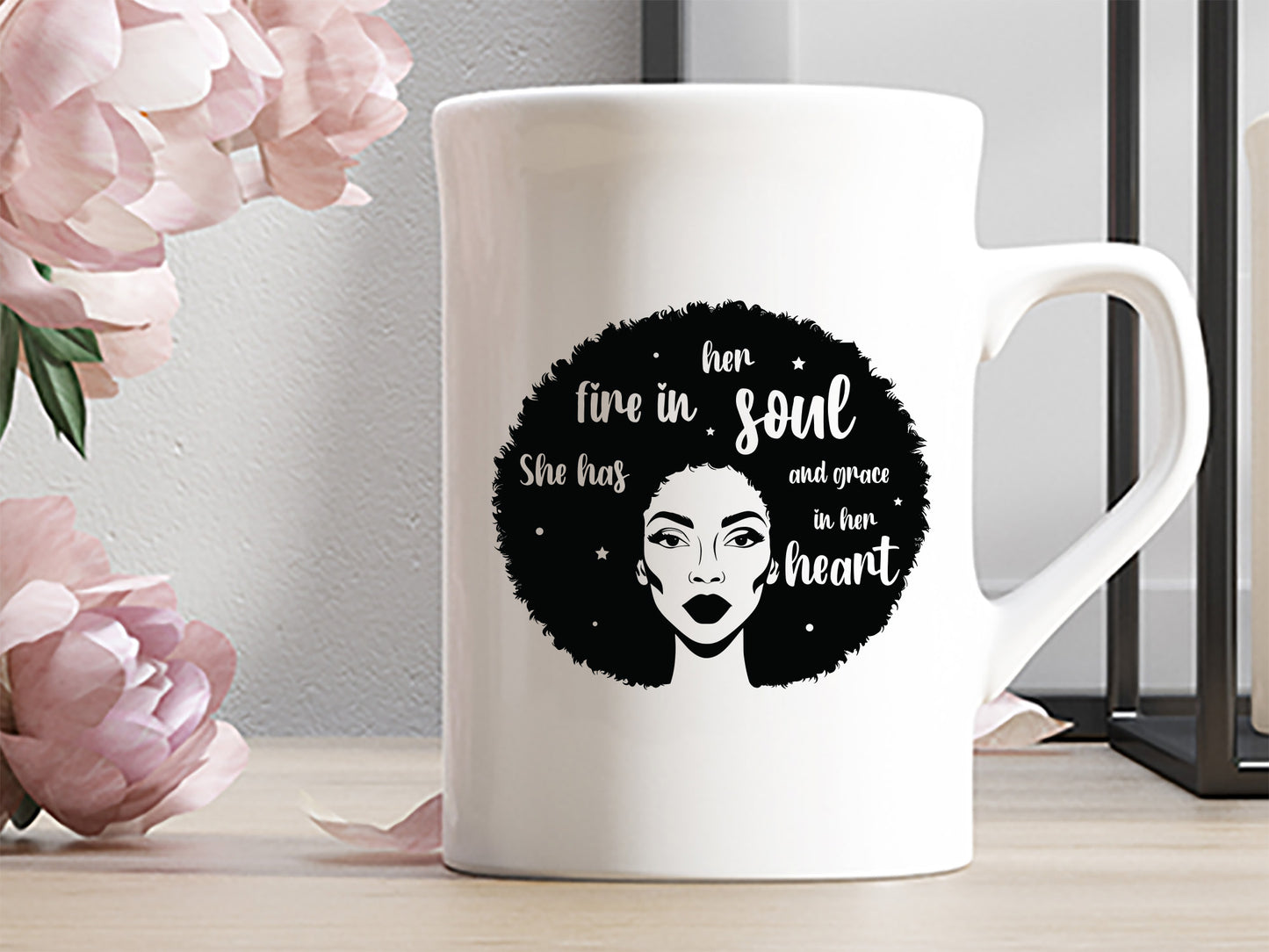 She Has Fire in Her Soul - Black Girl Magic SVG Vector