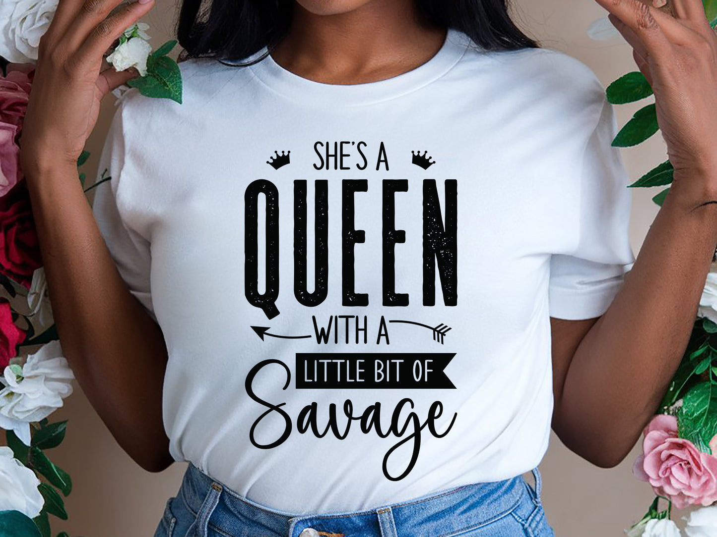 She's a Queen with a Little Bit of Savage SVG Cut File