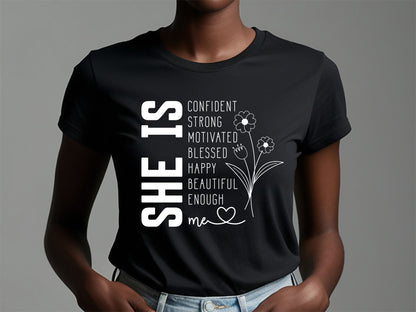 She is Confident Strong - Afro Black Girl Magic SVG