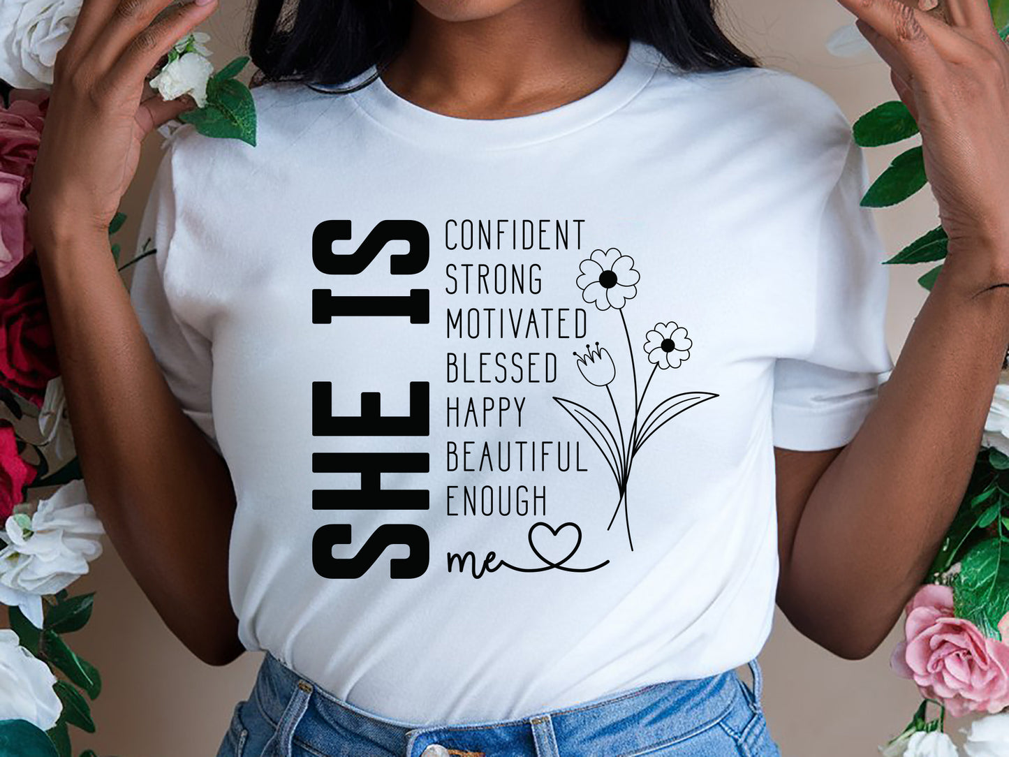 She is Confident Strong - Afro Black Girl Magic SVG