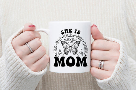 She is Strong Brave Lovely - Mothers Day SVG