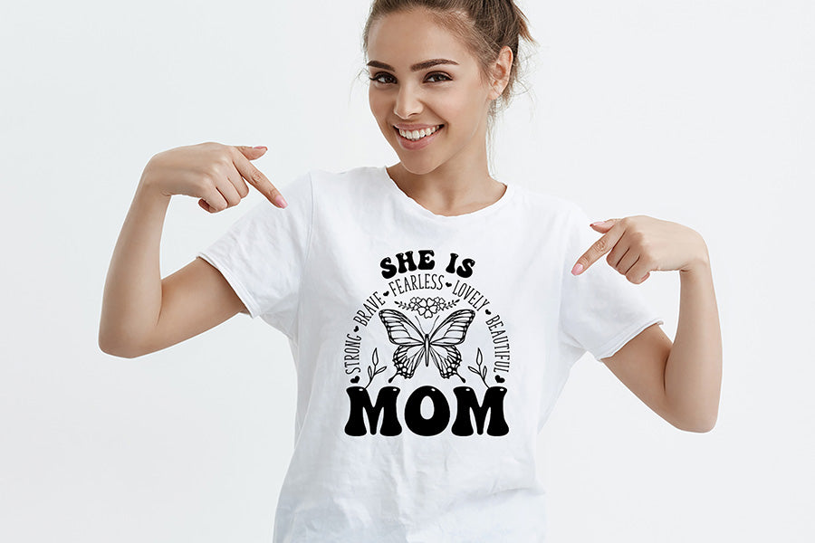 She is Strong Brave Lovely - Mothers Day SVG