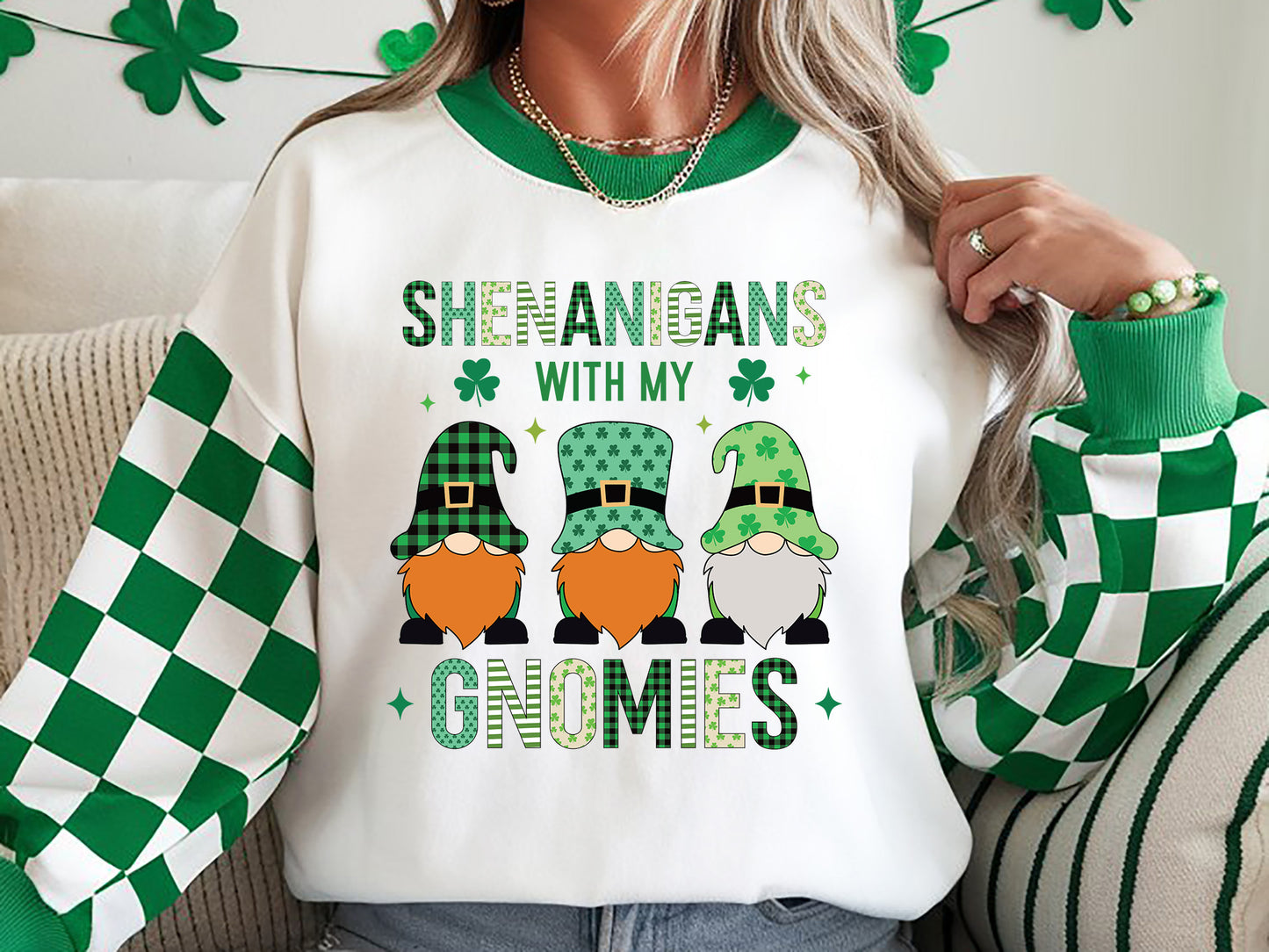 Shenanigans with My Gnomies, St. Patrick's Day Sublimation