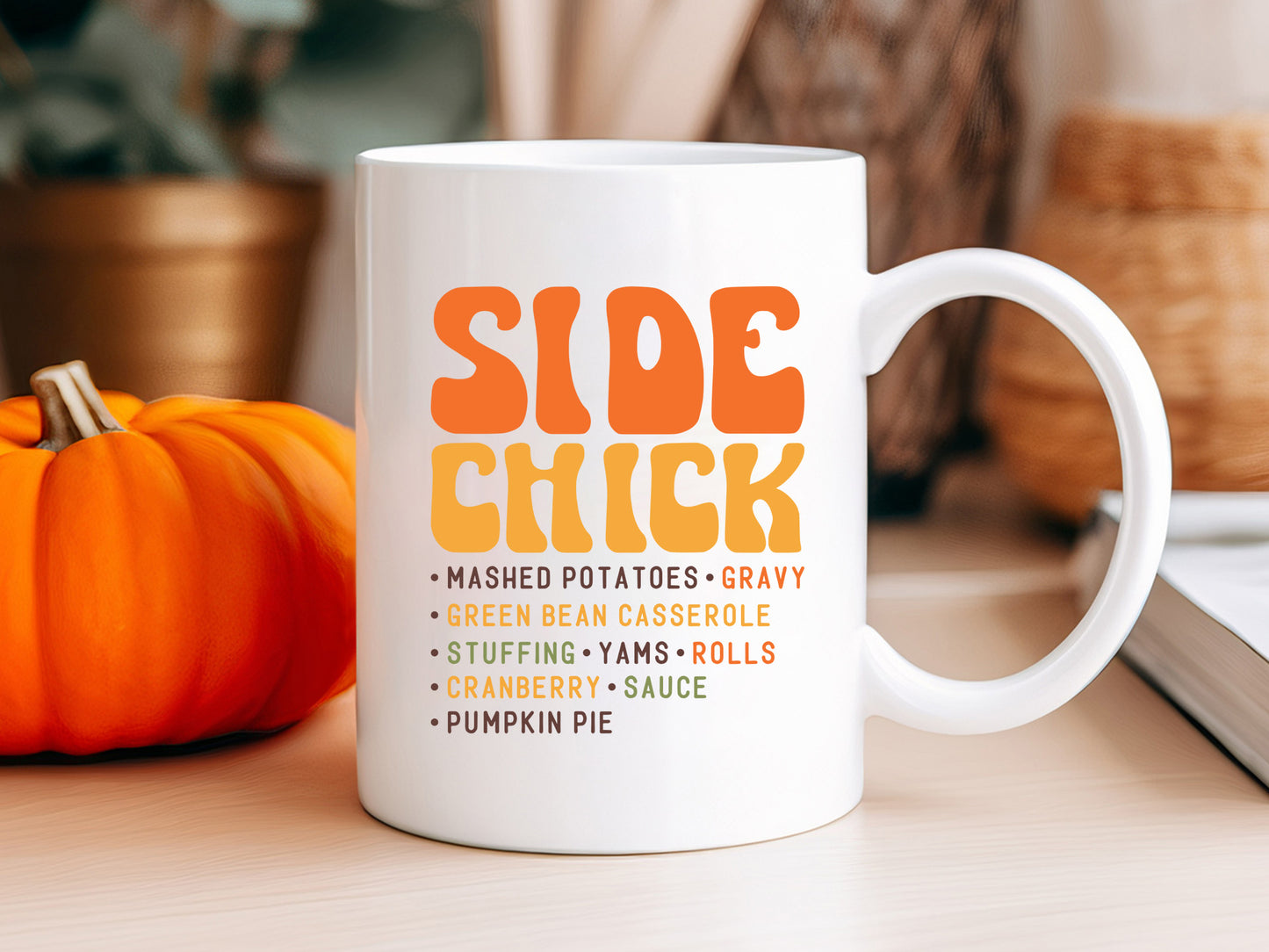 Side Chick - Retro Thanksgiving SVG Design