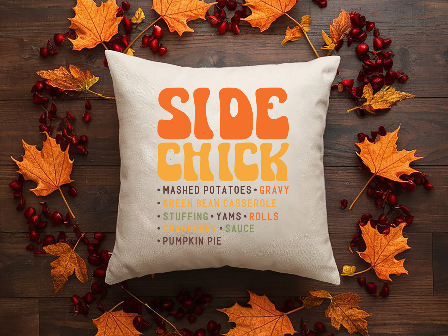 Side Chick - Retro Thanksgiving SVG Design