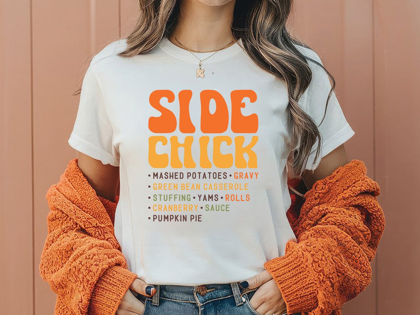 Side Chick - Retro Thanksgiving SVG Design