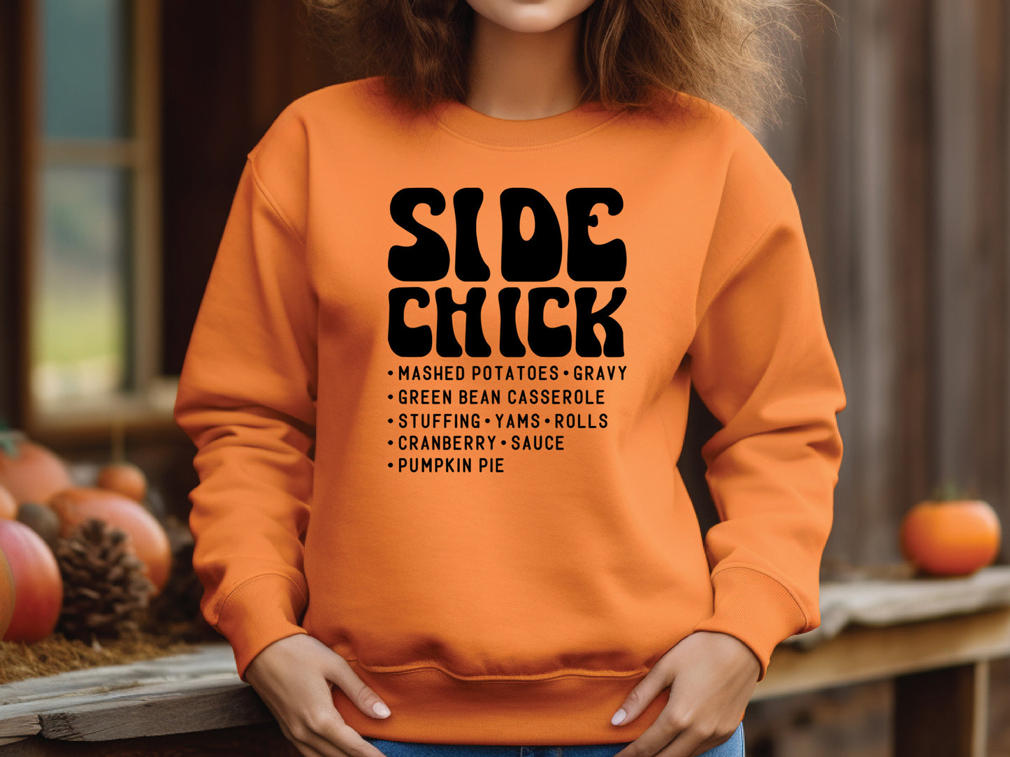 Side Chick - Retro Thanksgiving SVG Design