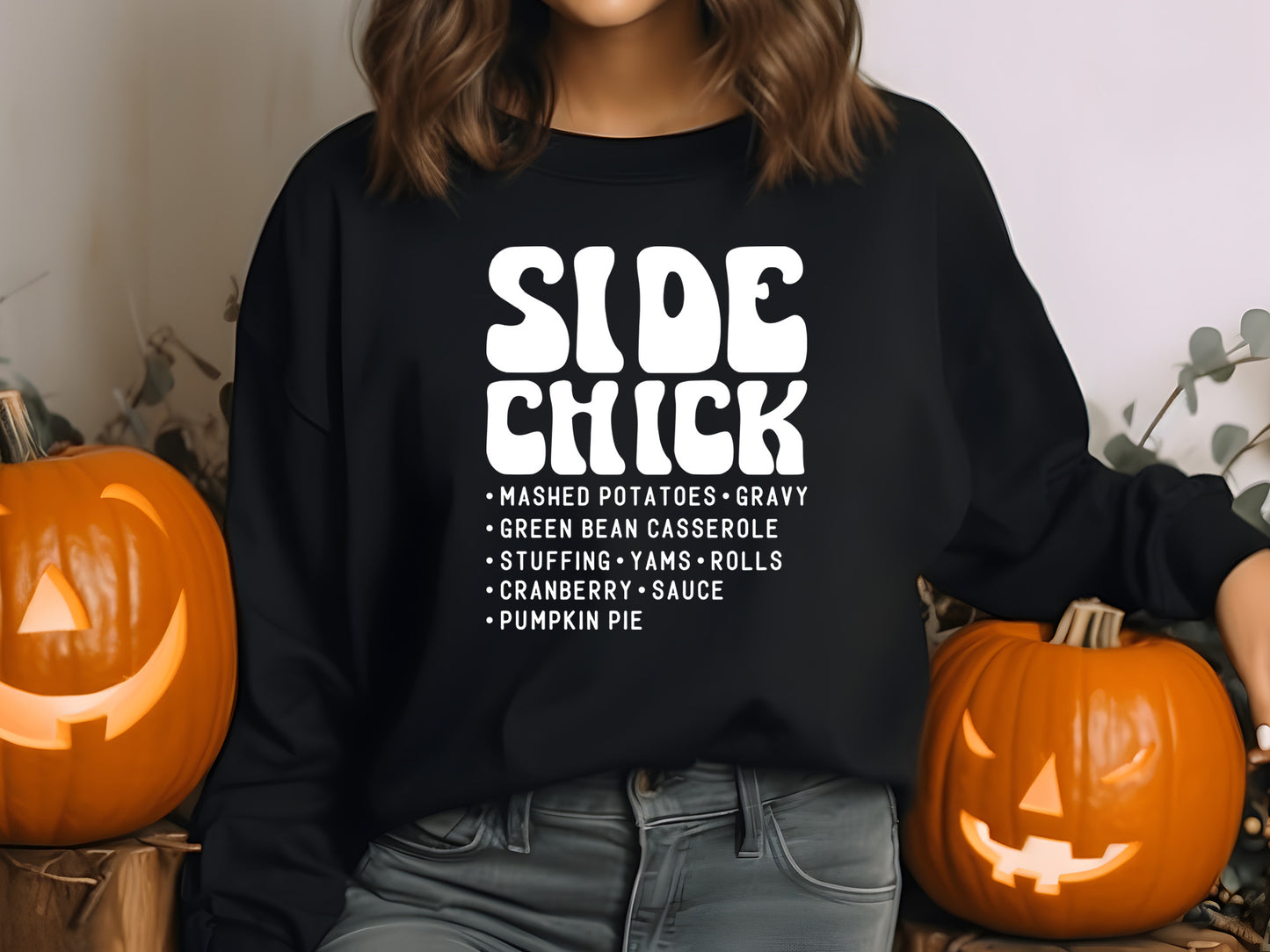 Side Chick - Retro Thanksgiving SVG Design