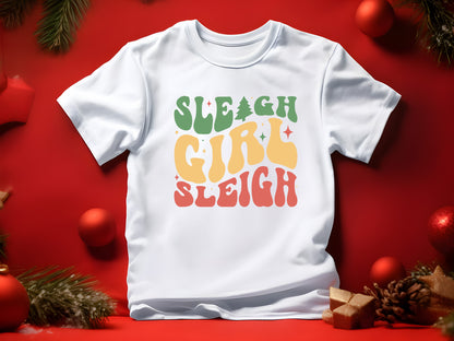 Sleigh Girl Sleigh - Retro Christmas SVG Cut File