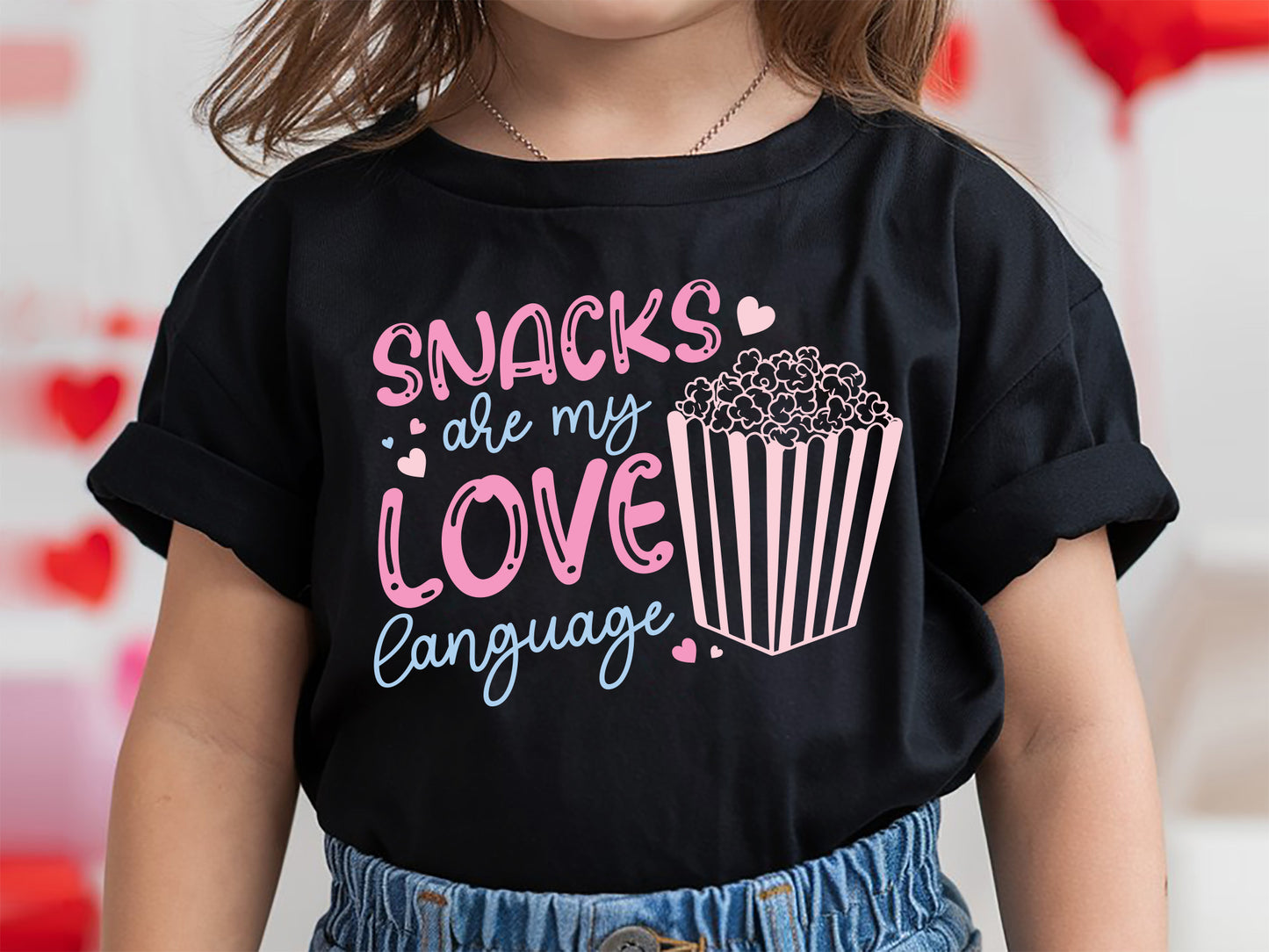 Snacks Are My Love Language - Kids Valentine SVG